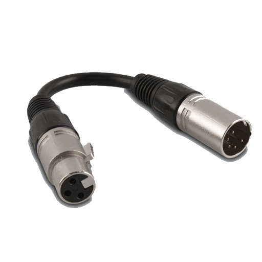 Chauvet DJ DMX3F5M 3-pin to 5-pin DMX Cable Adapter