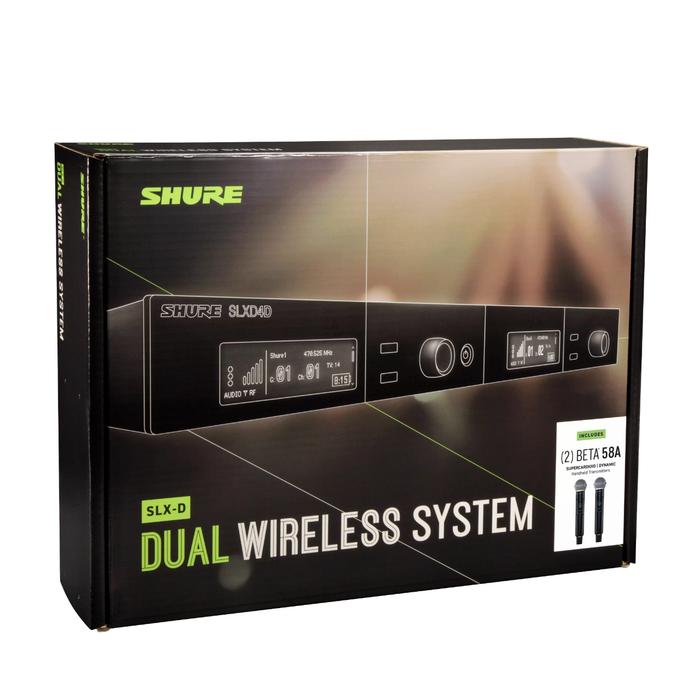 Shure SLXD24D/B58 Dual Wireless Microphone System - J52 Band