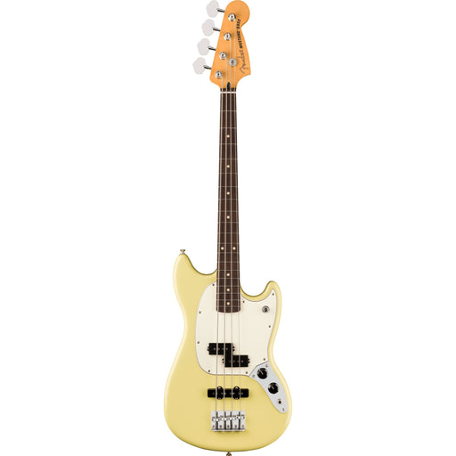 Fender Player II Mustang PJ Bass Guitar, Rosewood Fingerboard - Hialeah Yellow