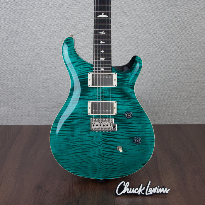 PRS CE24 Flame Maple Electric Guitar, Ebony Fingerboard - Turquoise - CHUCKSCLUSIVE - #230365600