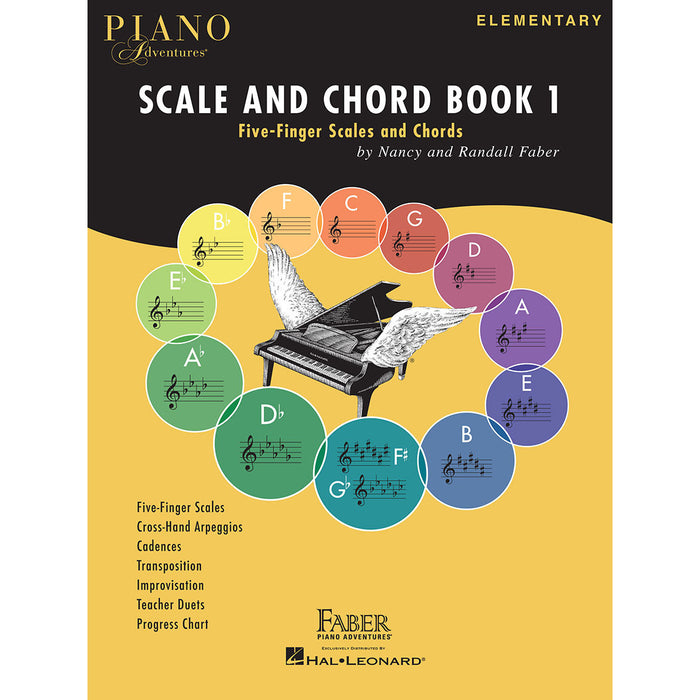 Piano Adventures Scale and Chord Book 1 - Five-Finger Scales and Chords