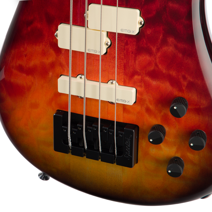 Spector USA Custom NS2 Bass Guitar - Lava Glow Gloss - #1276