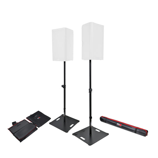 Pro X X-Polaris Bl X2 Dual Stand Kit for Lighting and Speakers W/Bags