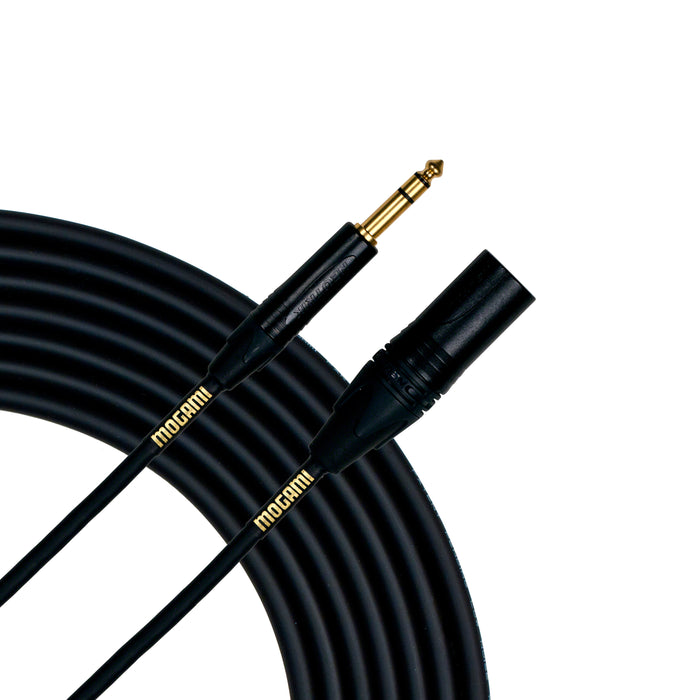 Mogami GOLD 10-Foot TRS To Male XLR Patch Cable