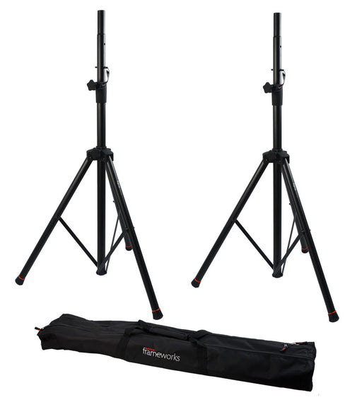 Gator Frameworks GFW-SPK-2000SET Speaker Stands (PAIR) With Carry Bag