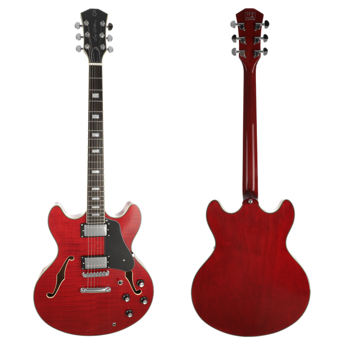 Sire H7 Larry Carlton Semi-Hollow Body Electric Guitar - See Through Red - Display Model - Display Model