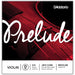 D'Addario Prelude Single Violin D String - 3/4 Scale Medium Tension J813 3/4M