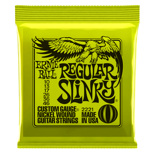 Ernie Ball Regular Slinky Nickel Wound Electric Guitar Strings .010-.046