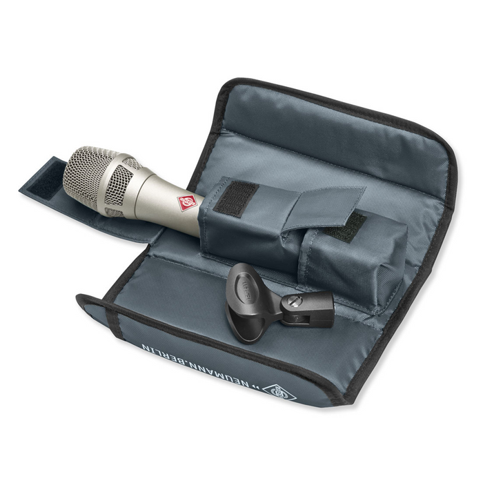 Neumann KMS 104 Cardioid Condenser Microphone W/ KMS Pouch and SG105 - Nickel