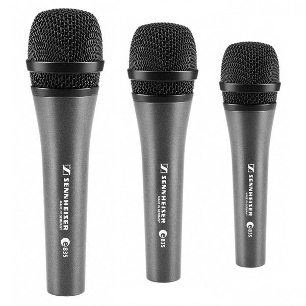 Sennheiser E 835 Live Vocal Cardioid Microphone - 3 Pack