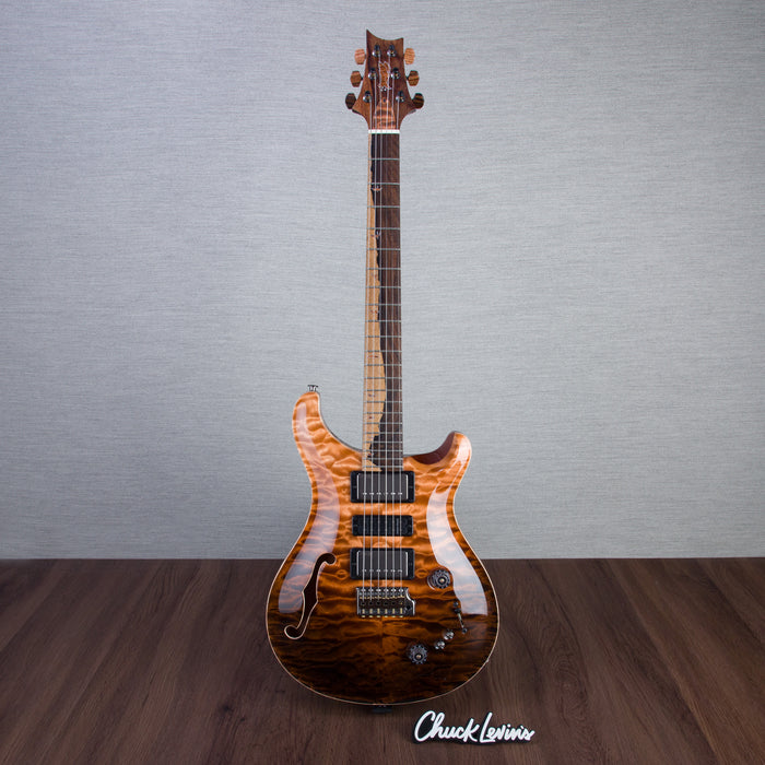 PRS Private Stock Special Sem-Hollow Electric Guitar - Amaretto Reverse Dragons Breath - #240383000