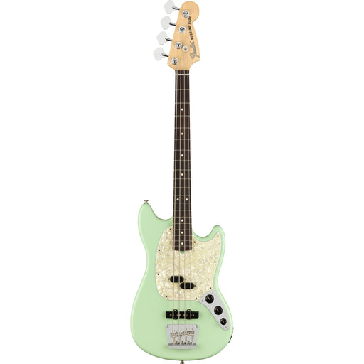 Fender American Performer Mustang Bass, Rosewood Fingerboard - Satin Surf Green - Display Model,Satin Surf Green