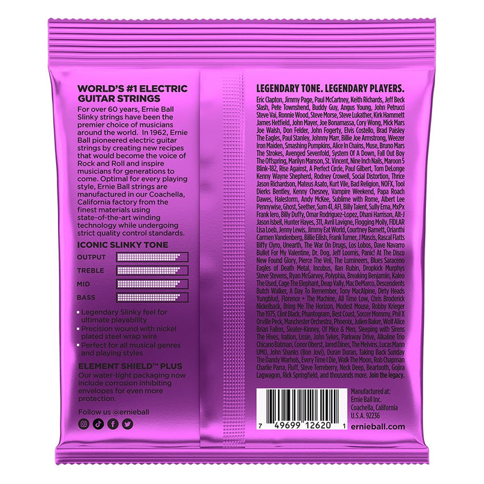 Ernie Ball 2620 Power Slinky Nickel Wound Electric Guitar Strings -.011-.058 7-String