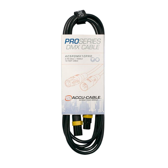 ADJ Accu-Cable AC5PDMX10PRO 5-Pin Pro DMX Cable - 10-Foot