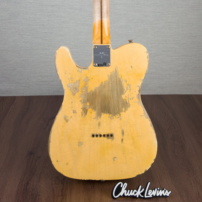 Fender Custom Shop '52 Telecaster Heavy Relic Electric Guitar - Aged Nocaster Blonde