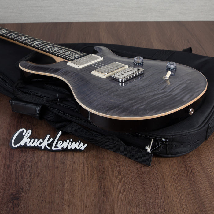 PRS CE24 Flame Maple Electric Guitar, Ebony Fingerboard - Elephant Grey - CHUCKSCLUSIVE - #230364705