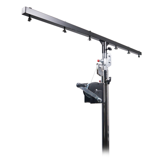 ProX XT-CRANK14FT-220 14 Ft Heavy-duty Lighting Crank Stand for Lifting Truss 220 lbs Capacity Incl 5ft T-Bar