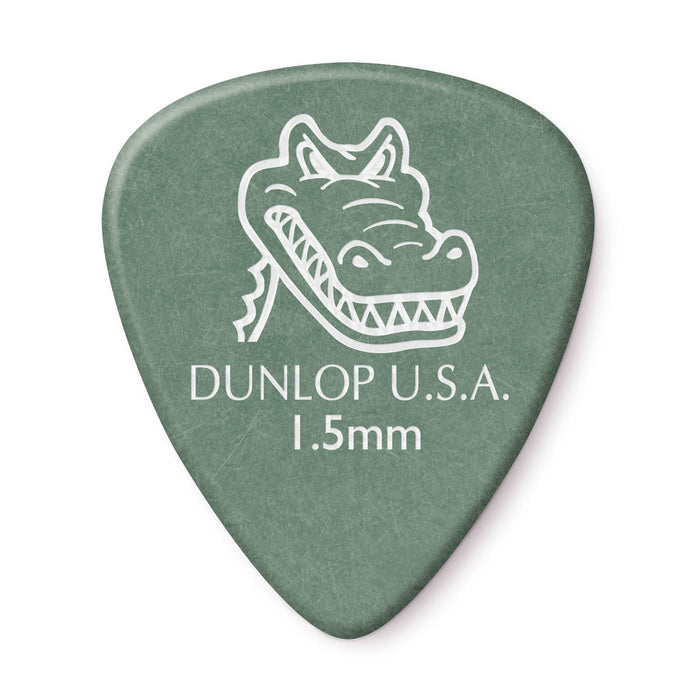 Dunlop Gator Grip Guitar Picks 12-Pack - 1.5mm - Green