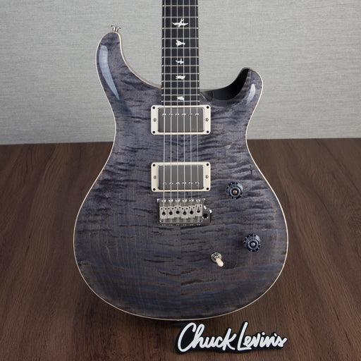 PRS CE24 Flame Maple Electric Guitar, Ebony Fingerboard - Elephant Grey - CHUCKSCLUSIVE - #230364705