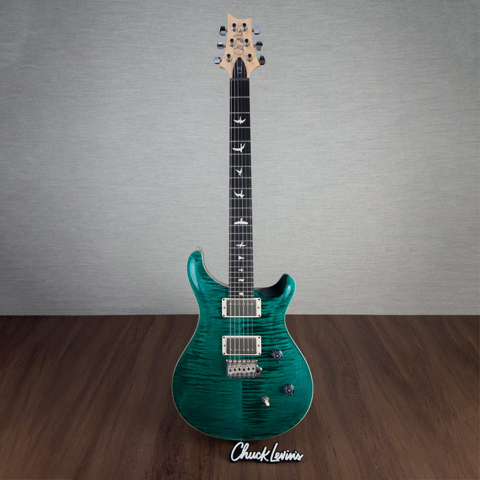 PRS CE24 Flame Maple Electric Guitar, Ebony Fingerboard - Turquoise - CHUCKSCLUSIVE - #230365097