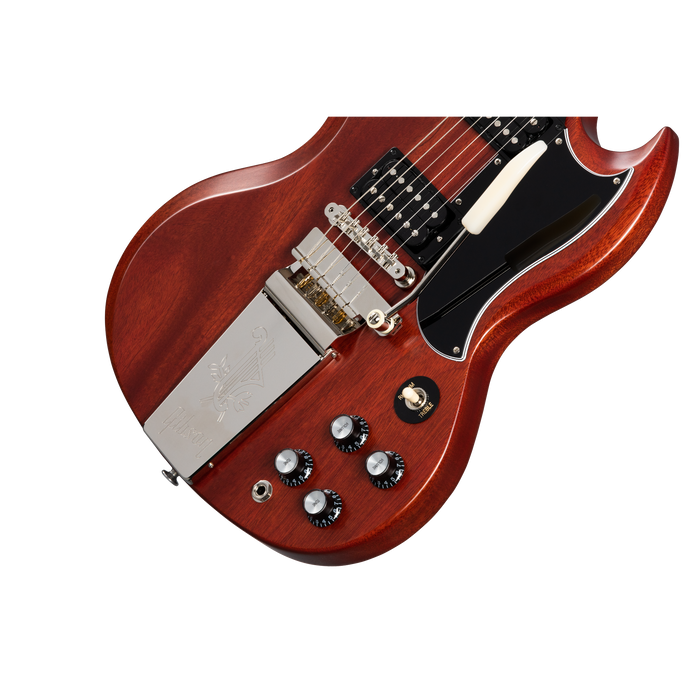 Gibson SG Standard '61 Faded Maestro Vibrola Electric Guitar - Vintage Cherry