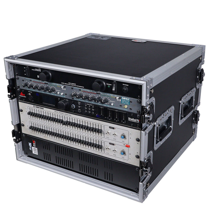 ProX T-8RSS 8U Space Amp Rack Mount ATA Flight Case 19-Inch Depth