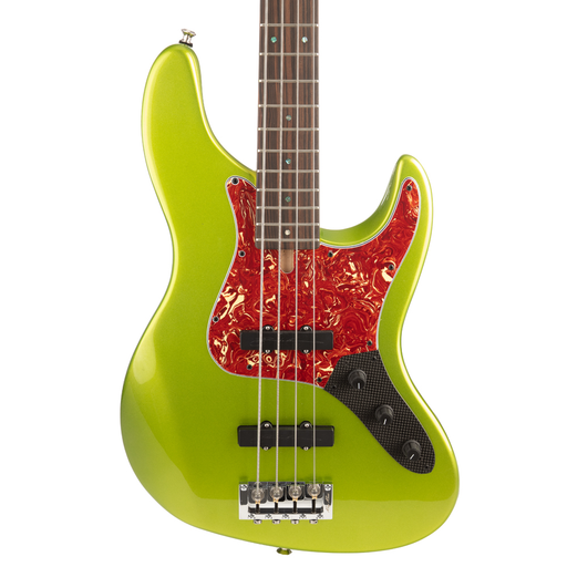 Brubaker JXB-4 Standard Bass Guitar - Green Metallic - Display Model - Display Model