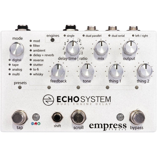 Empress Effects EchoSystem Dual-Engine Digital Delay Pedal