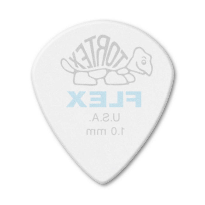 Dunlop Tortex Flex Jazz III Guitar Picks - 1.0mm White (12-pack)