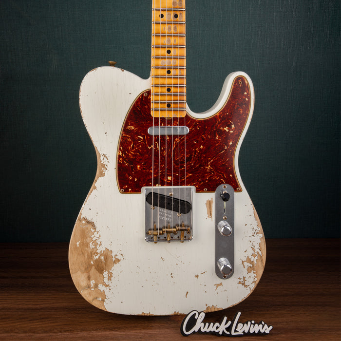 Fender Custom Shop 1952 Telecaster Heavy Relic Guitar - Aged Olympic White - CHUCKSCLUSIVE - #R123677