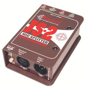 Radial Engineering JS2 Passive Microphone Splitter (2-Way)