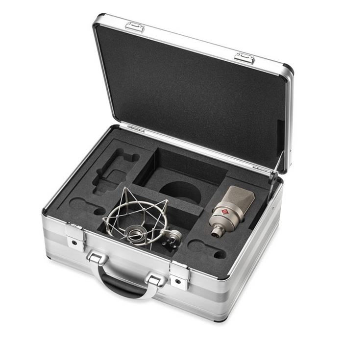 Neumann TLM 103-Set Condenser Microphone With EA 1 Shockmount & Aluminum Case - Nickel - Mint, Open Box