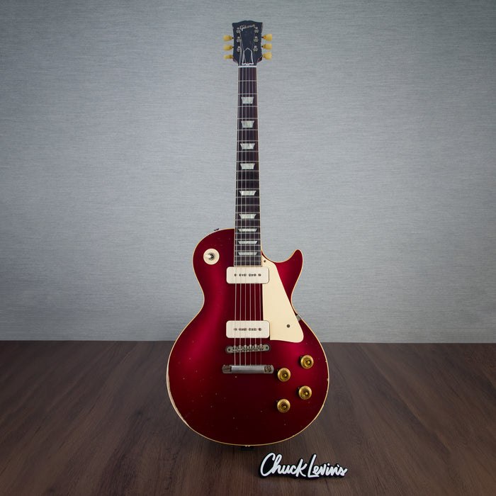 Gibson Custom Shop Murphy Lab 1956 Les Paul Standard Electric Guitar - Heavy Aged Candy Red - #62198