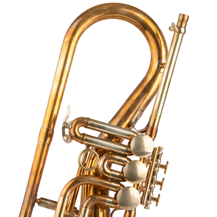 Schagerl "Killer Queen" Rotary Valve Flugelhorn - Raw Brass