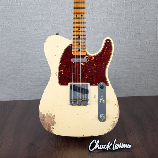 Fender Custom Shop 52 Telecaster Heavy Relic Guitar - Aged Vintage White - CHUCKSCLUSIVE - #R127076