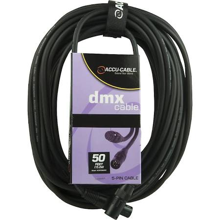 Accu-Cable AC5PDMX50 5 Pin DMX Cable - 50 Feet