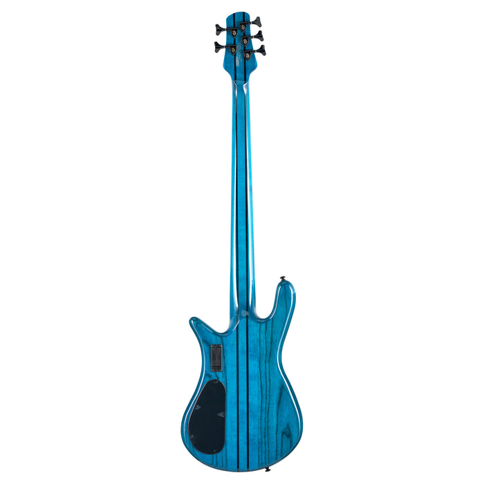 Spector NS Dimension 5-String Multi-Scale Bass Guitar - Black & Blue Gloss