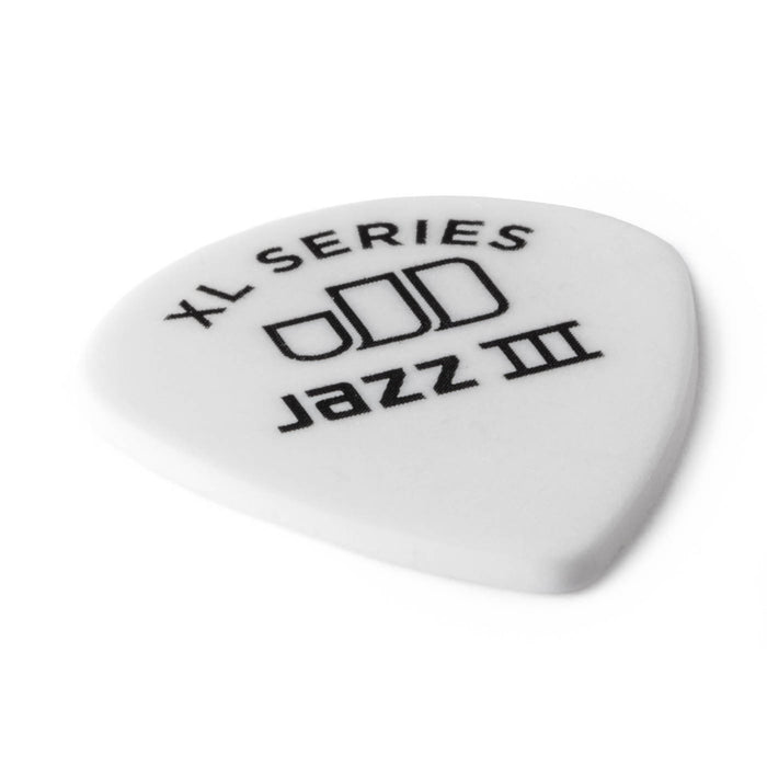 Dunlop Tortex Jazz III XL Guitar Picks - 1.50mm - White (12-Pack)