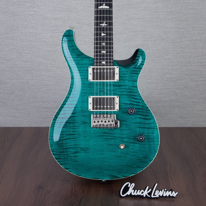 PRS CE24 Flame Maple Electric Guitar, Ebony Fingerboard - Turquoise - CHUCKSCLUSIVE - #230365603