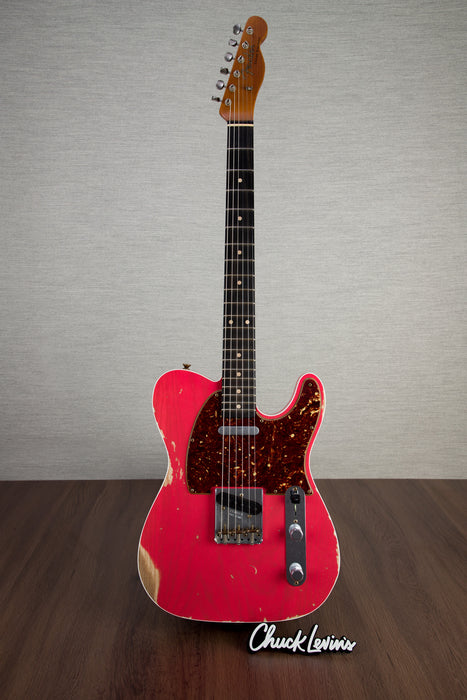 Fender Custom Shop 62 Telecaster Custom Heavy Relic Electric Guitar, Ebony Fingerboard - Watermelon King - CHUCKSCLUSIVE - #R125424