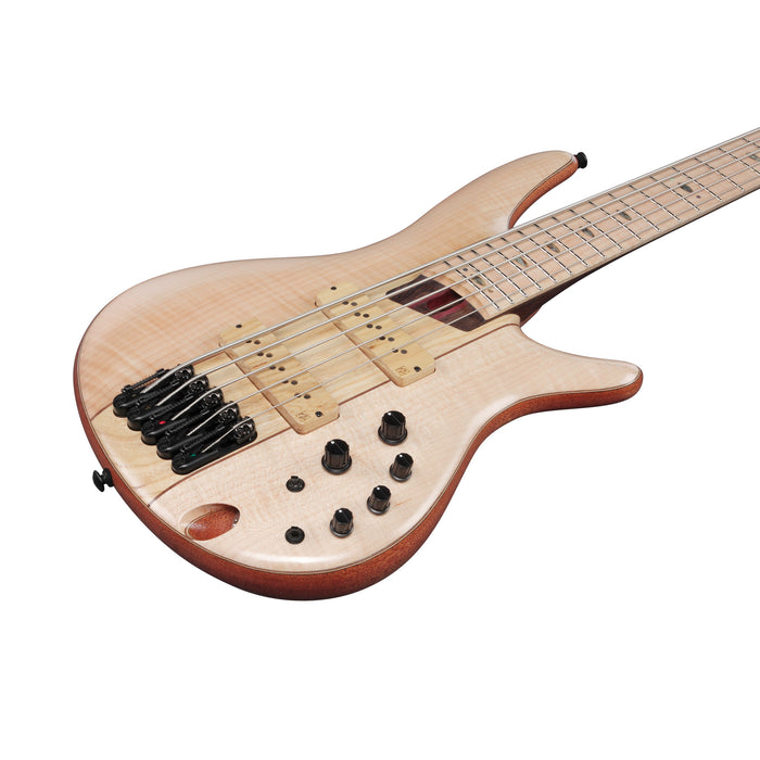 Ibanez SR Premium SR5FMDX2 5-String Bass Guitar - Natural Low Gloss - New