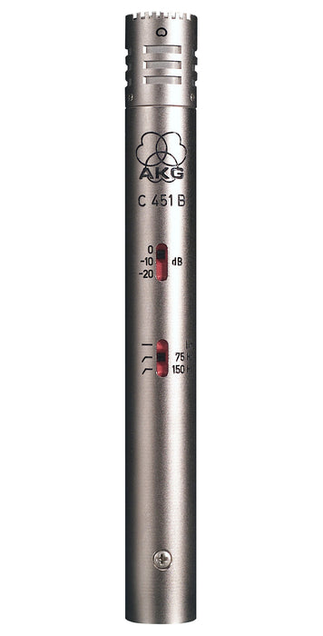 AKG C451B/ST Stereo Matched Pair Of C451B Small-Diaphragm Condenser Microphones Matched Pair