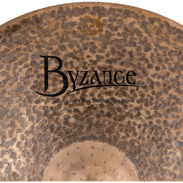 Meinl 22-Inch Byzance Big Apple Dark Traditional Ride Cymbal - Light