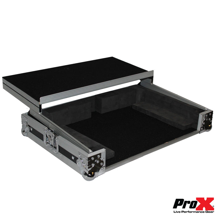 ProX XS-MIXDECKEX LTBL Flight Case For Numark MixDeck Express Controller with Laptop Shelf