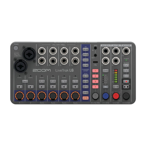 Zoom LiveTrak L6 10-Track Digital Mixer Recorder - Preorder