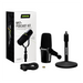 Shure MV7+ Podcasting and Streaming Microphone with Stand - Black