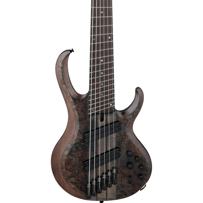 Ibanez 2022 BTB806 Bass Workshop BTB 6-String Multi Scale Bass Guitar - Transparent Gray Flat