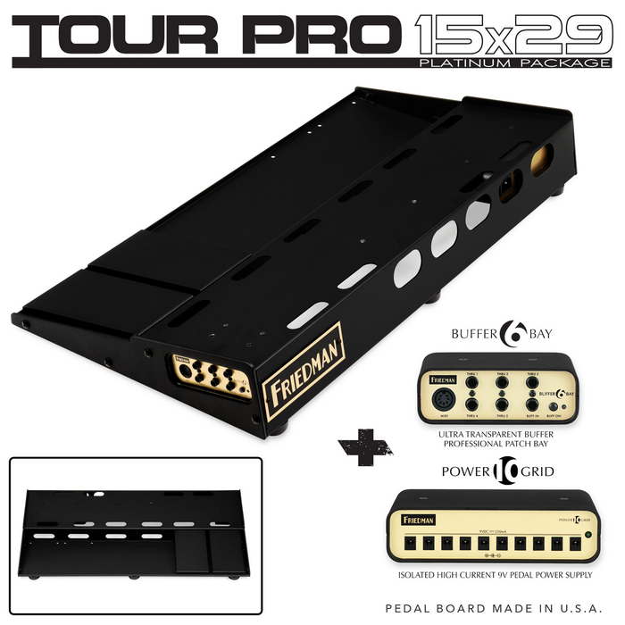 Friedman 15 x 29-Inch Tour Pro Platinum Guitar Pedalboard