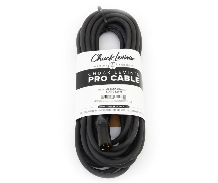 Chuck Levin's Premium Microphone Cable - 25ft - Preorder