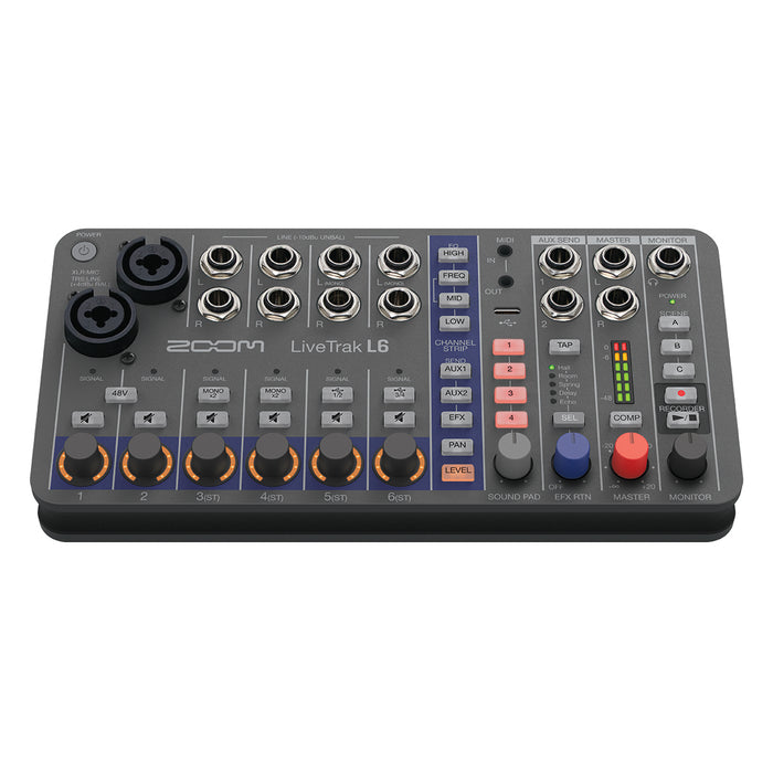 Zoom LiveTrak L6 10-Track Digital Mixer Recorder - Preorder